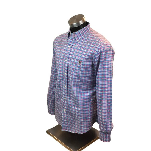 Ralph Lauren Plaid Button-Down Mens Small Long Sleeve Shirt - Picture 2 of 5